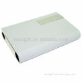 leather metal decoration portable business card holder